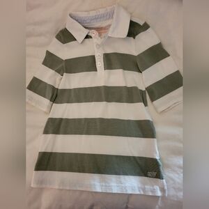 Vineyard Vines Green and White Striped Casual Dress